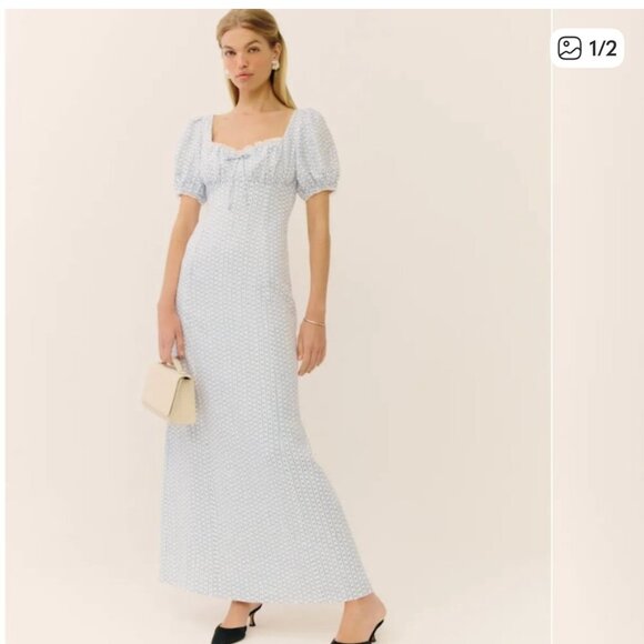 Reformation Cherise Linen Maxi Dress - Picture 1 of 11